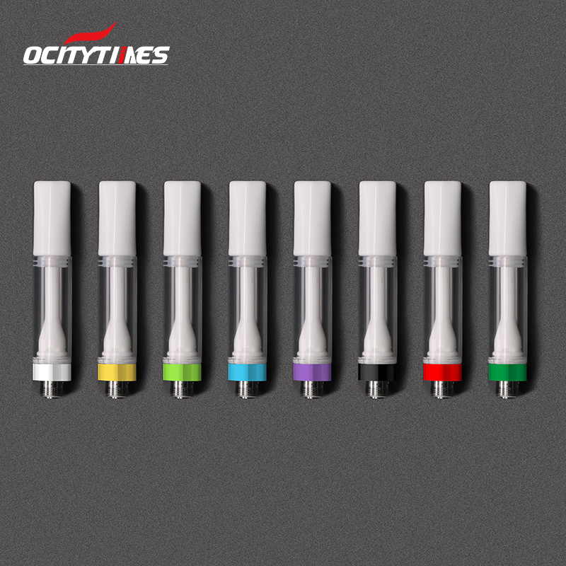 Cartuccia di vaporizzazione CBD in ceramica completa 0,5 ml 1,0 ml di pressa di pressa in olio di olio da OEM OCITYTimes